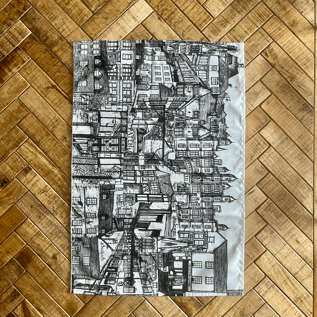The Stamford Collage Tea Towel