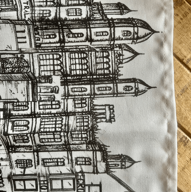 The Stamford Collage Tea Towel